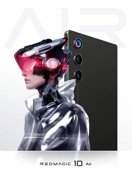 Red Magic 10 Air Launches as the Thinnest Full-Screen Gaming Phone 3 رد مجیک 10 ایر