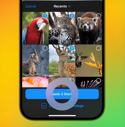 telegram stories بارگذاری چند عکس در استوریها در آپدیت جدید تلگرام - نیعان مگ