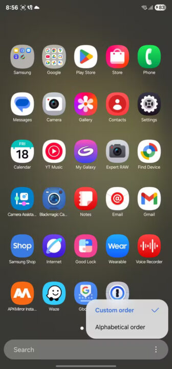 one-ui-7-app-drawer ۶ قابلیت مخفی One UI 7 که احتمالا از آنها بیاطلاع هستید - نیعان مگ