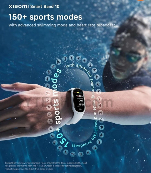 xiaomi smart band 10 4 اطلاعات جدید درباره Smart Band 10 مشخصات منتشر شده قبلی را تایید می کند - نیعان مگ