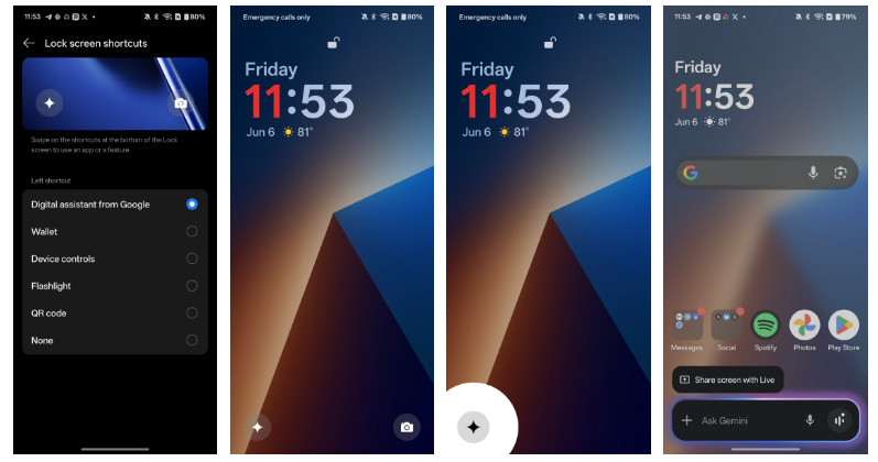 one plus gemini google گوشیهای وانپلاس دارای میانبر کاربردی Gemini روی صفحه قفل هستند - نیعان مگ