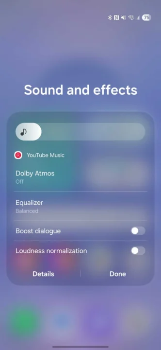 Samsung-Galaxy-S25-Android-16-One-UI-8-Boost-Dialogue-Quick-Access-Panel-scaled رابط کاربری One UI 8 امکان دسترسی سریعتر به تنظیمات صوتی را فراهم میکند