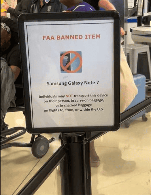 THE SAMSUNG GALAXY NOTE 7 IS STILL A THREAT FOR SOME AIRPORTS گلکسی نوت 7