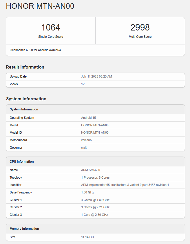 honor-x70-appears-on-geekbench1 آنر X70