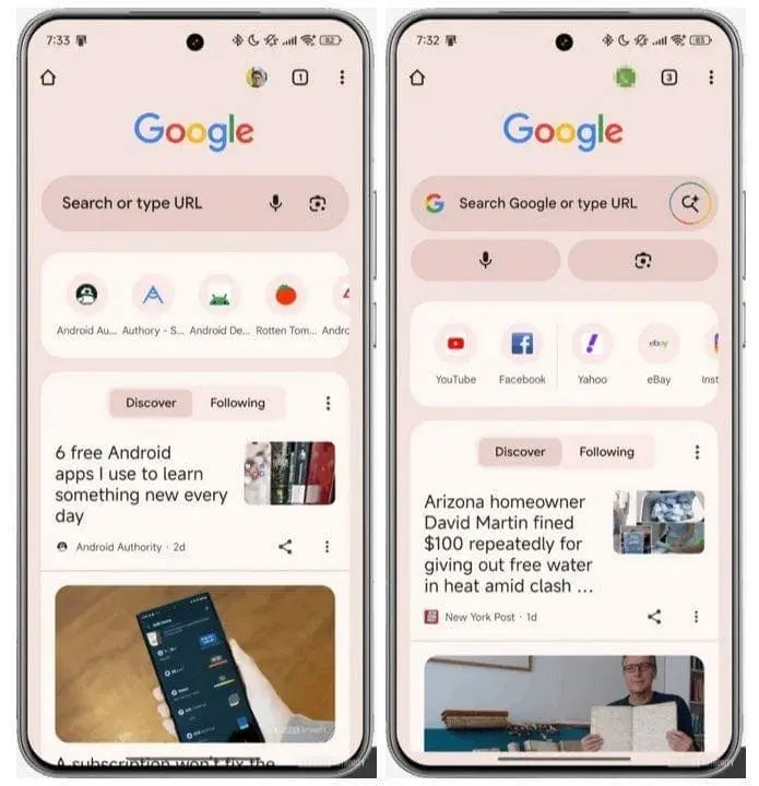 GOOGLES PLAYING WITH THE CHROME SEARCH BAR AGAINBUT THIS TIME ITS ABOUT AI1 گوگل در حال بهبود نوار جستجوی کروم با هوش مصنوعی است