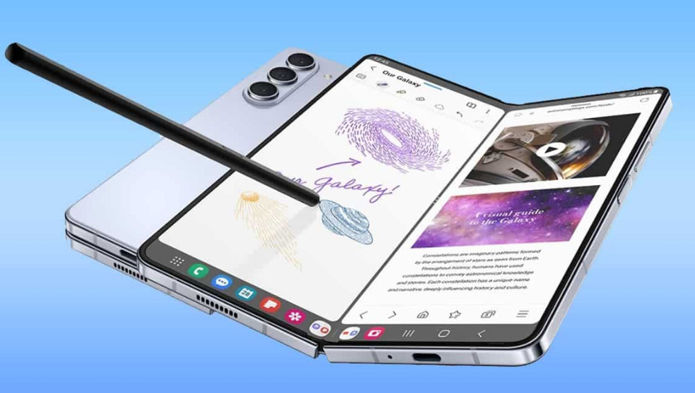 samsun tri fold گوشی هوشمند سهتایی تاشوی سامسونگ