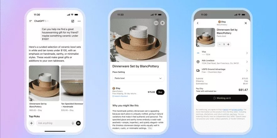 قابلیت Instant Checkout در ChatGPT