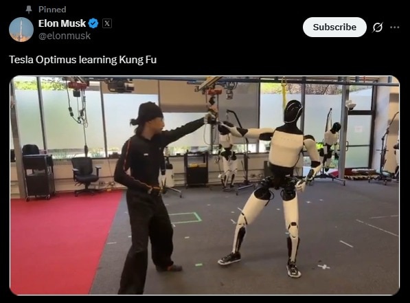 watch-tesla-optimus-robot-master-kung-fu1 ربات اپتیموس