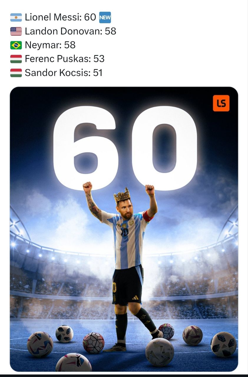 32763 لیونل مسی رکورد افسانهای جدیدی در تاریخ فوتبال به ثبت رساند - نیعان مگ