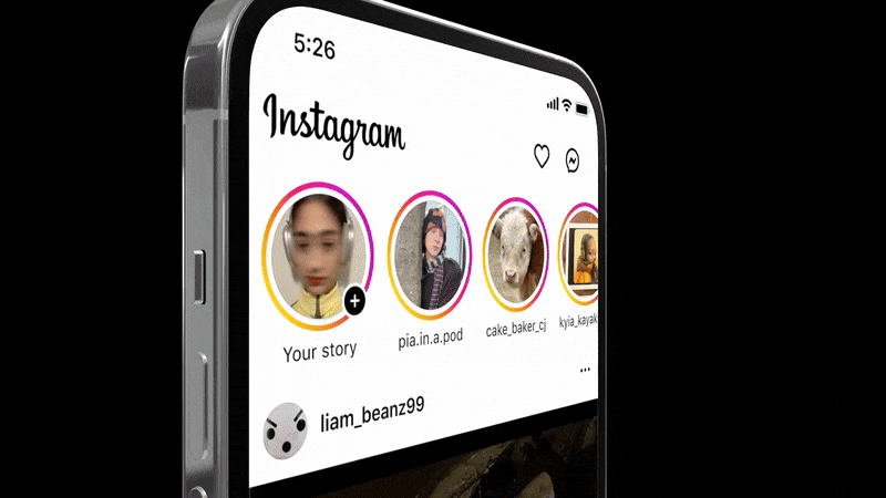 چیدمان جدید اینستاگرام