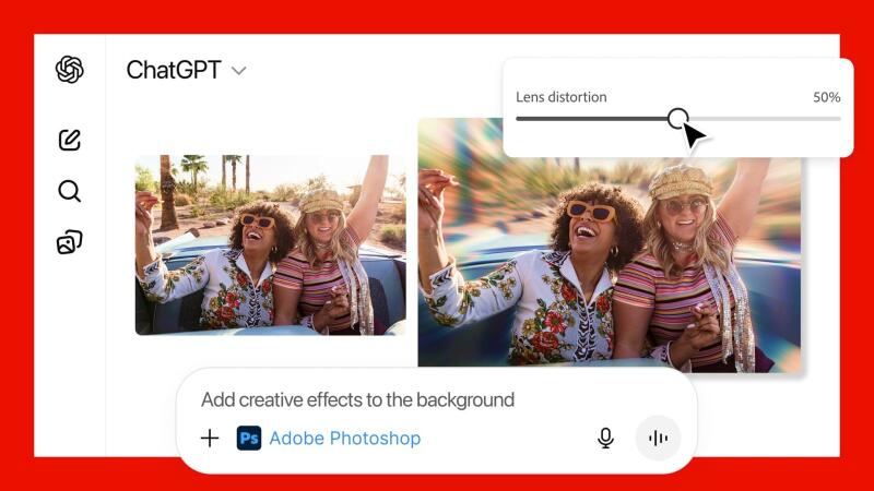 برنامه Adobe Photoshop در چت‌بات ChatGPT راه‌اندازی شد - نیعان مگ